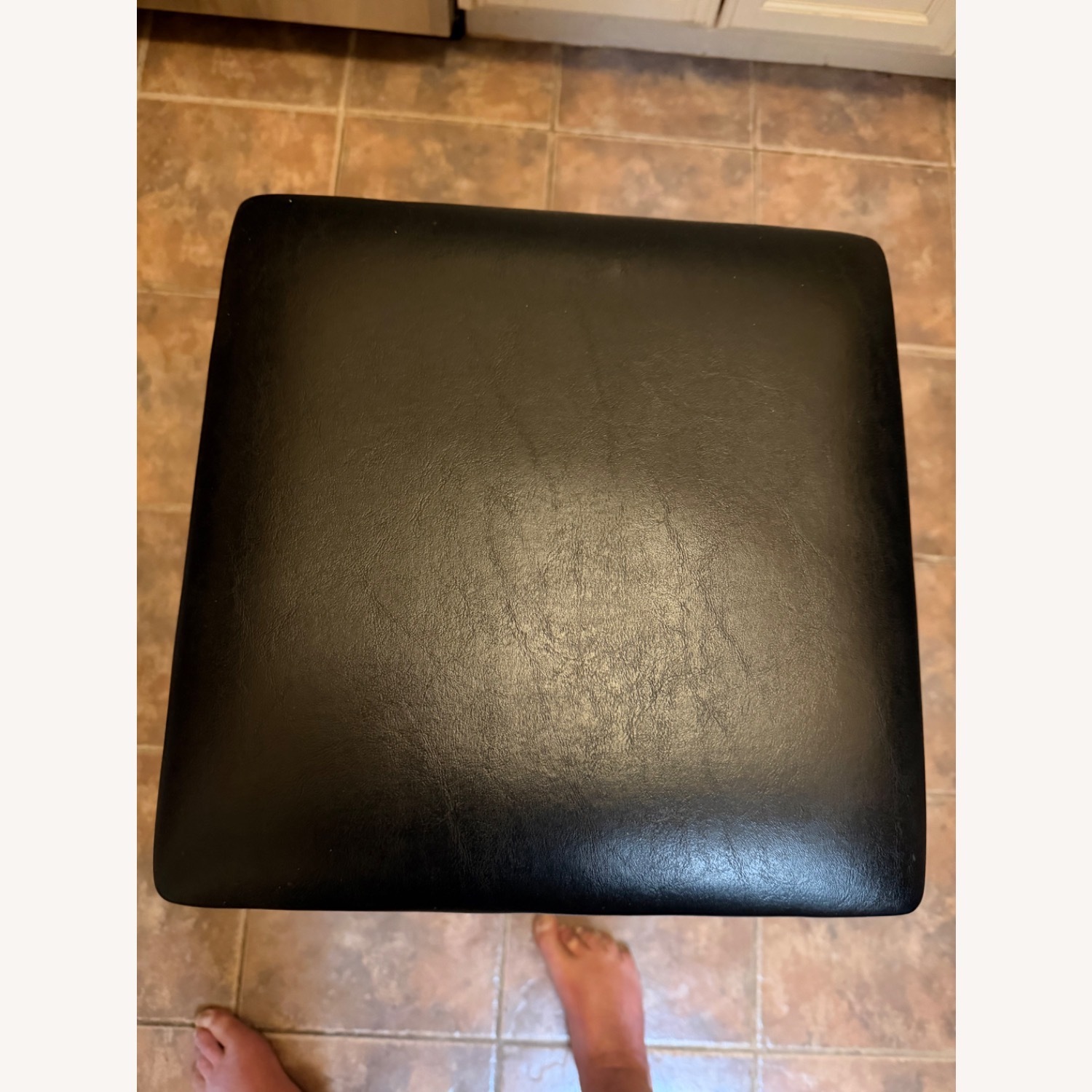 Mr Bar Stool Black Faux Leather Stools - image-3
