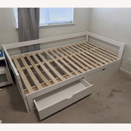 Used Wayfair Harriet Bee White Wood Daybed for sale on AptDeco
