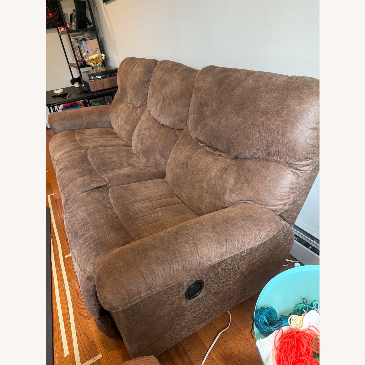 Dark Brown 3+ Seater Sofa - image-3