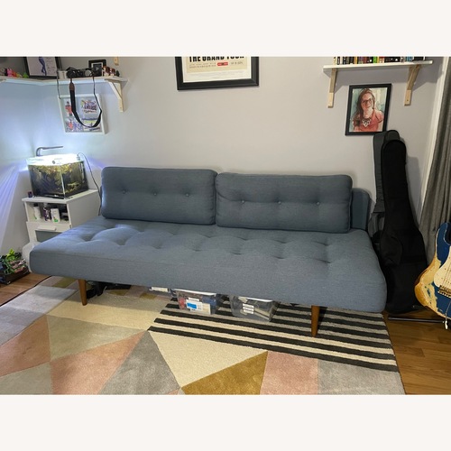 Used Room & Board Deco Grey Convertible Sofa for sale on AptDeco