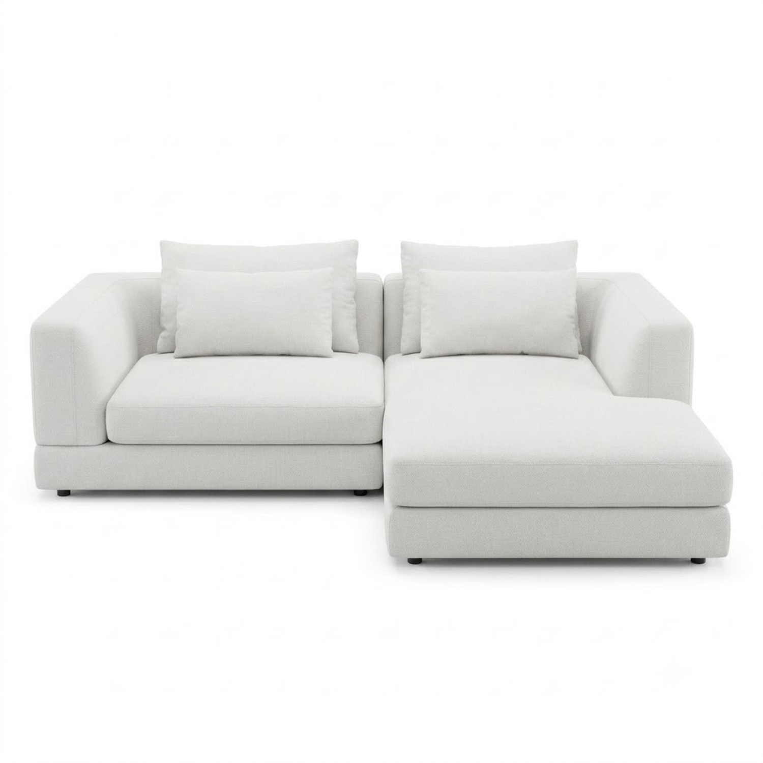 Rove Concepts White Fabric 2 Piece Sectionals - image-8