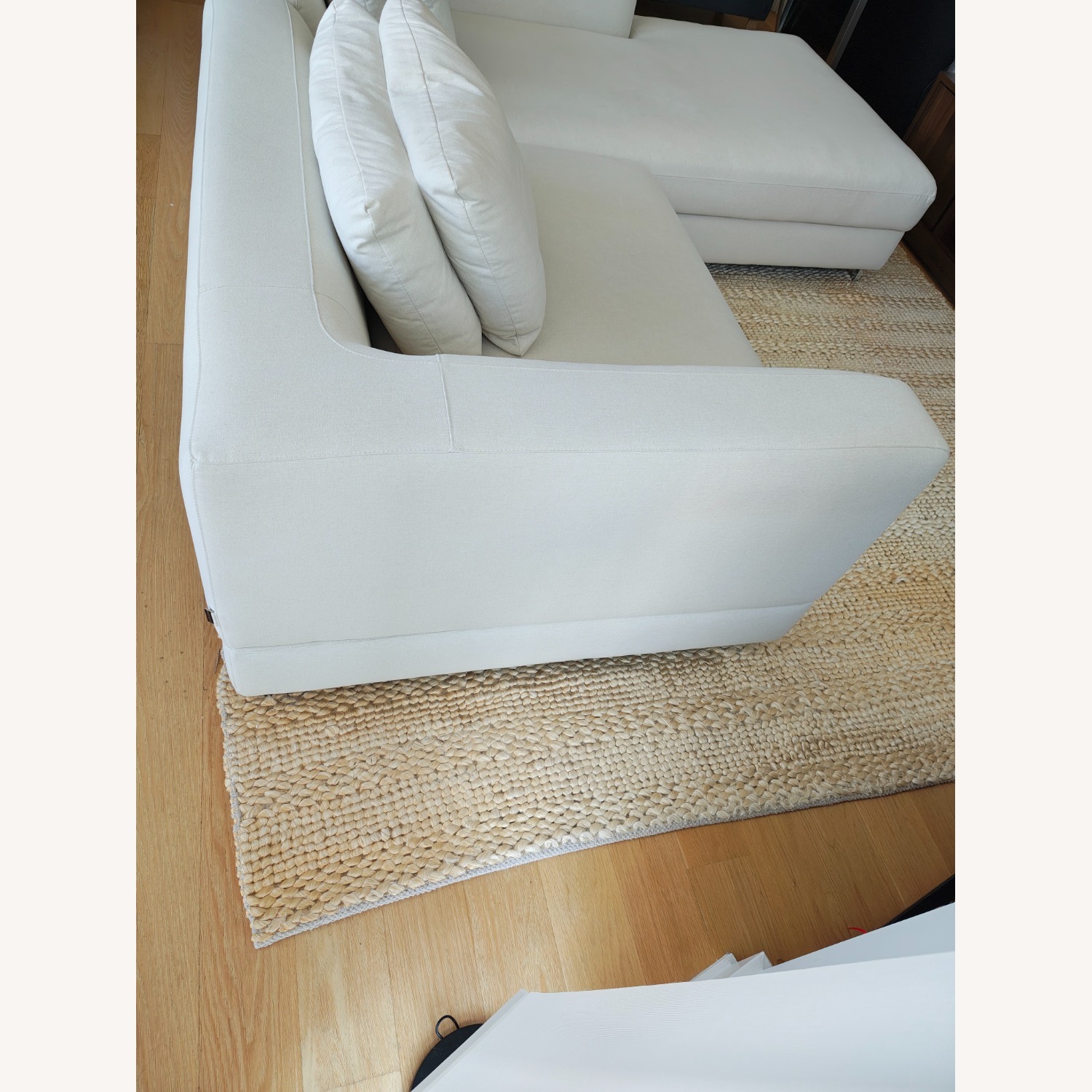 Rove Concepts White Fabric 2 Piece Sectionals - image-3