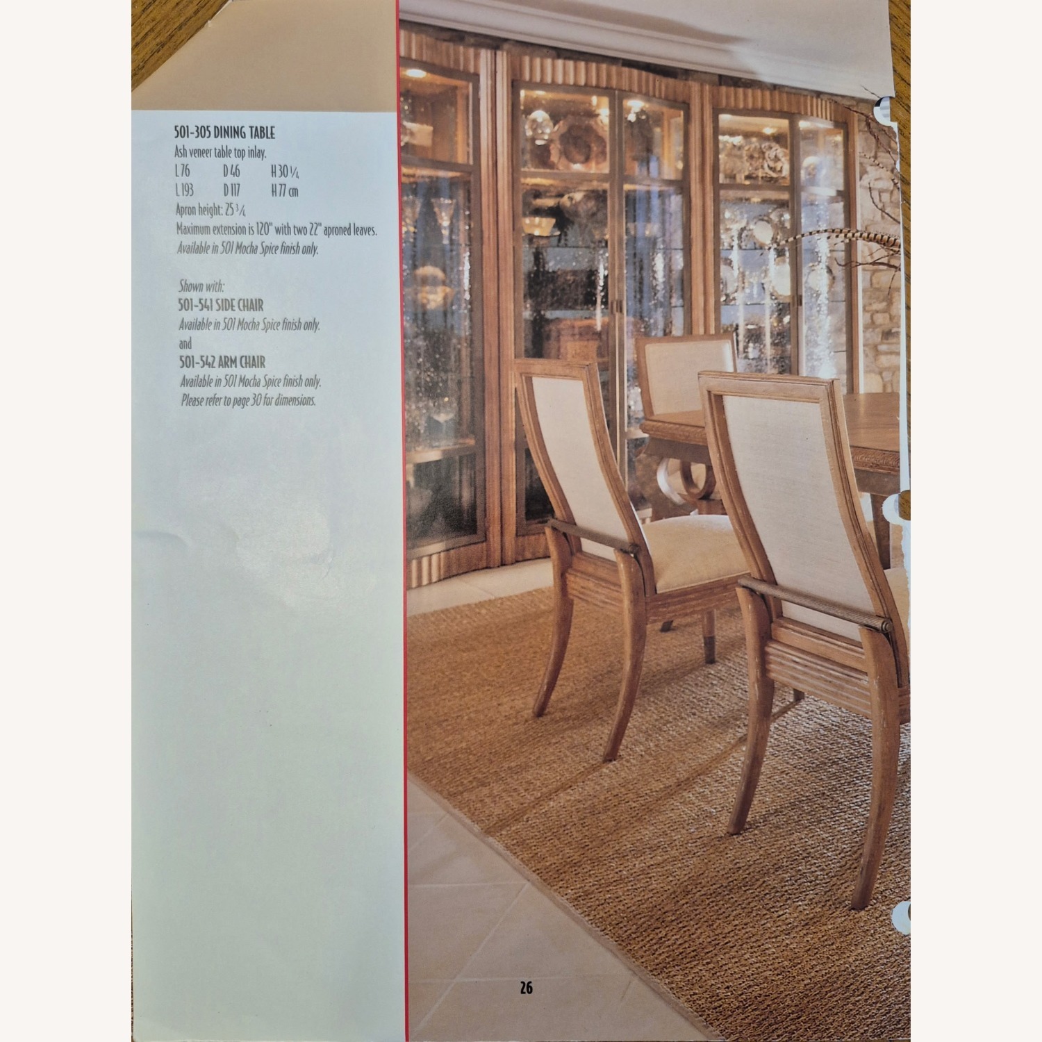 Century Furniture Wood Dining Table - image-5
