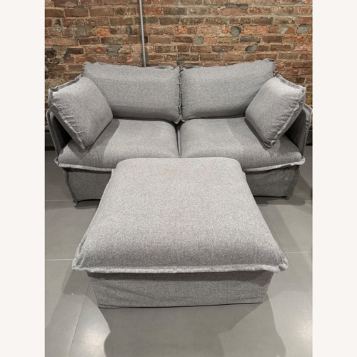 Used Anabei Dark Gray Fabric 2 Piece Sectional for sale on AptDeco