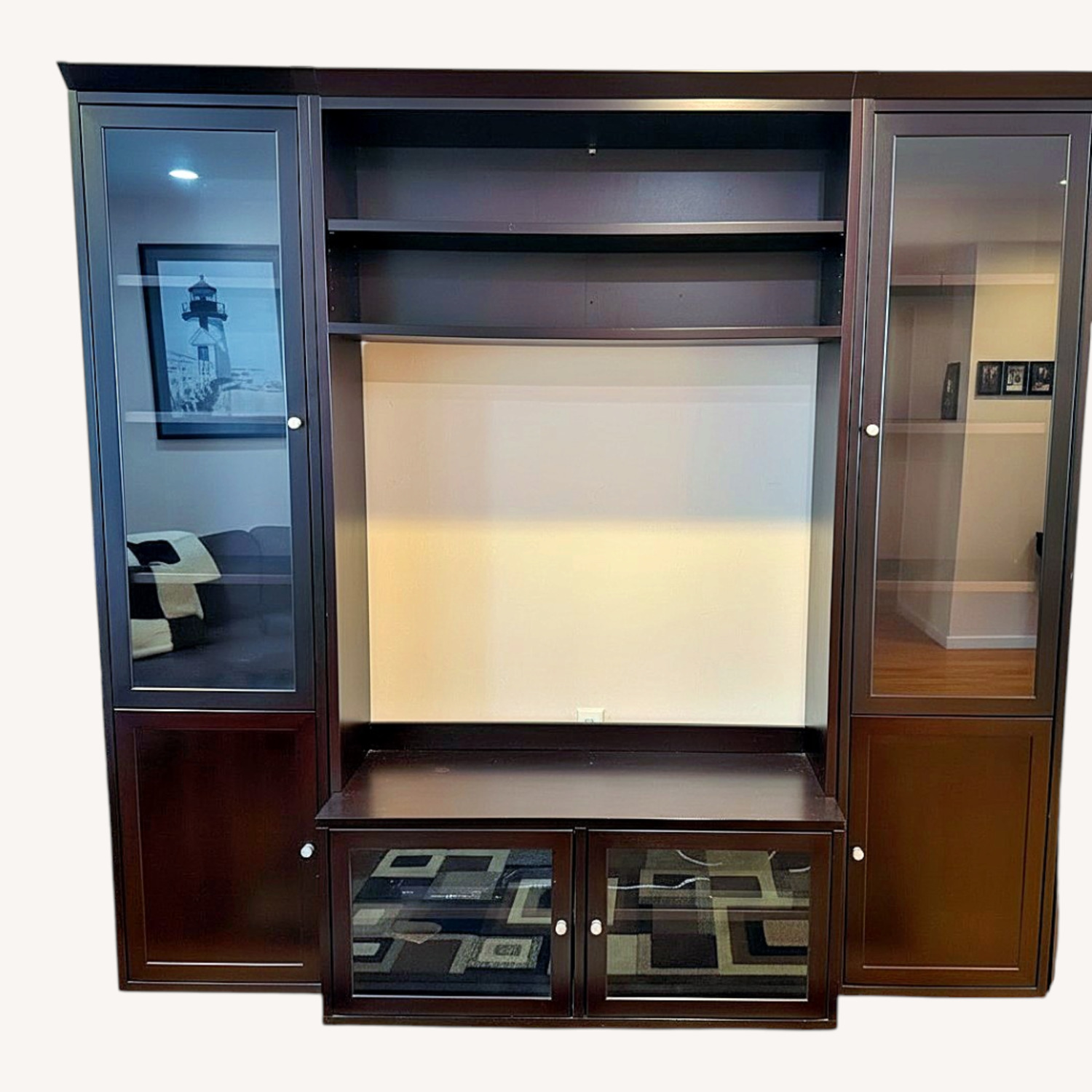 Wall Unit with Lots of Storage - image-0