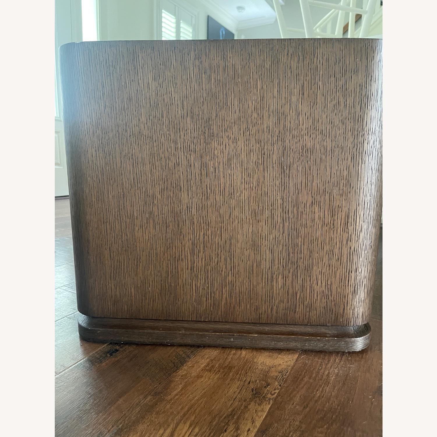 Restoration Hardware Dark Brown Wood Side Table - image-1