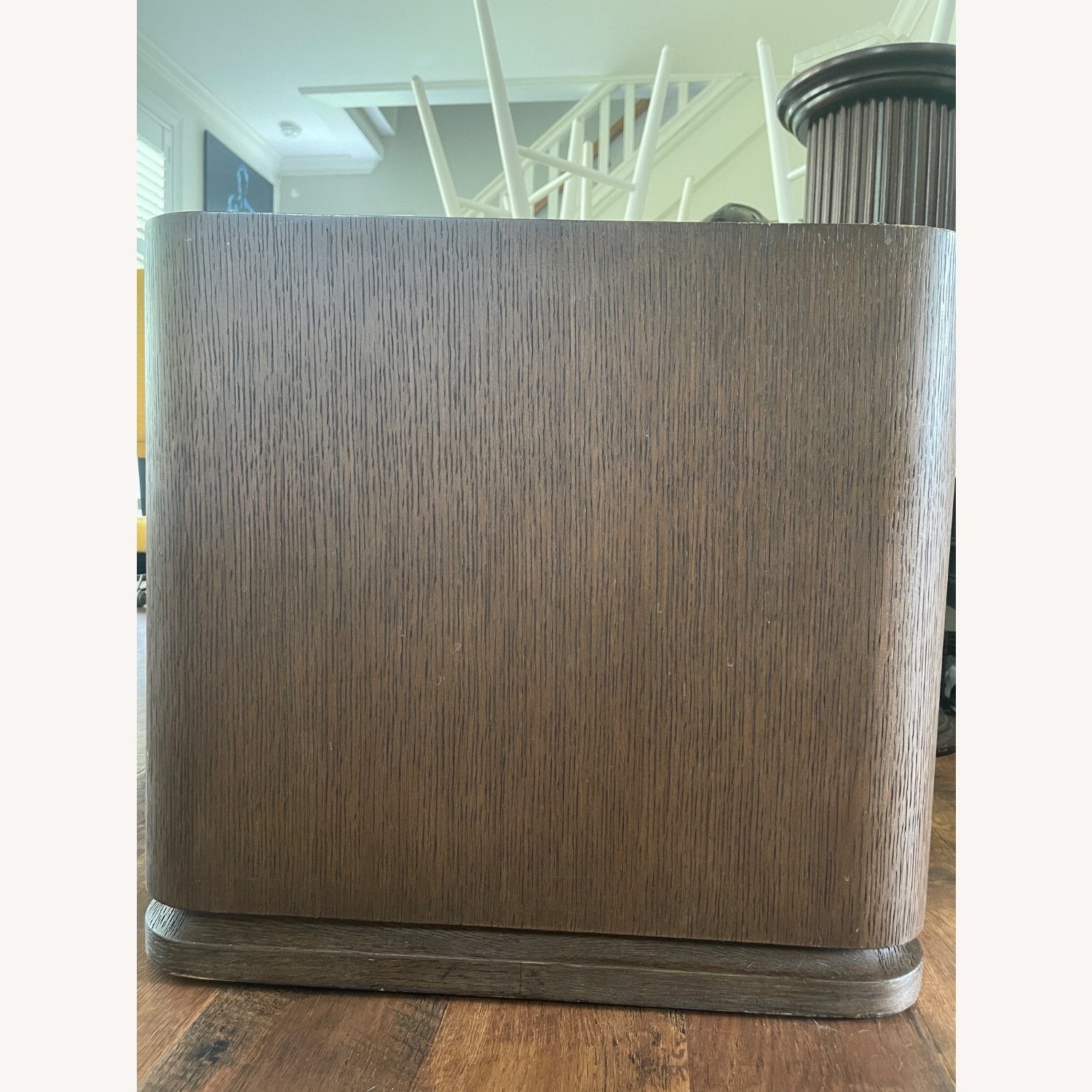 Restoration Hardware Dark Brown Wood Side Table - image-6