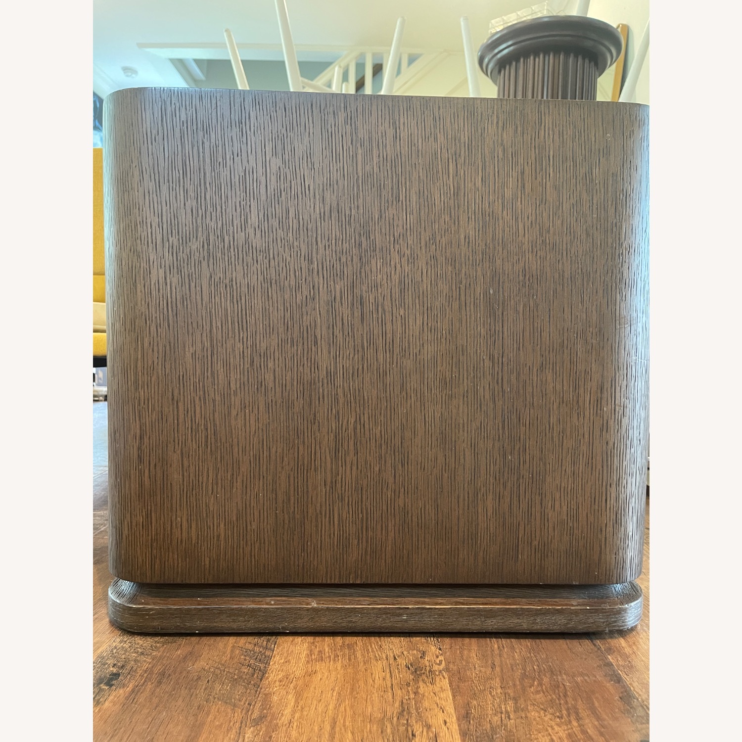 Restoration Hardware Dark Brown Wood Side Table - image-4