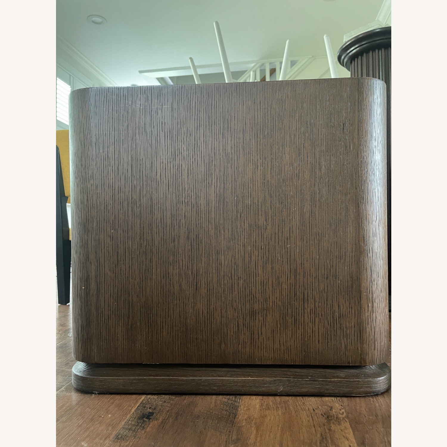 Restoration Hardware Dark Brown Wood Side Table - image-5