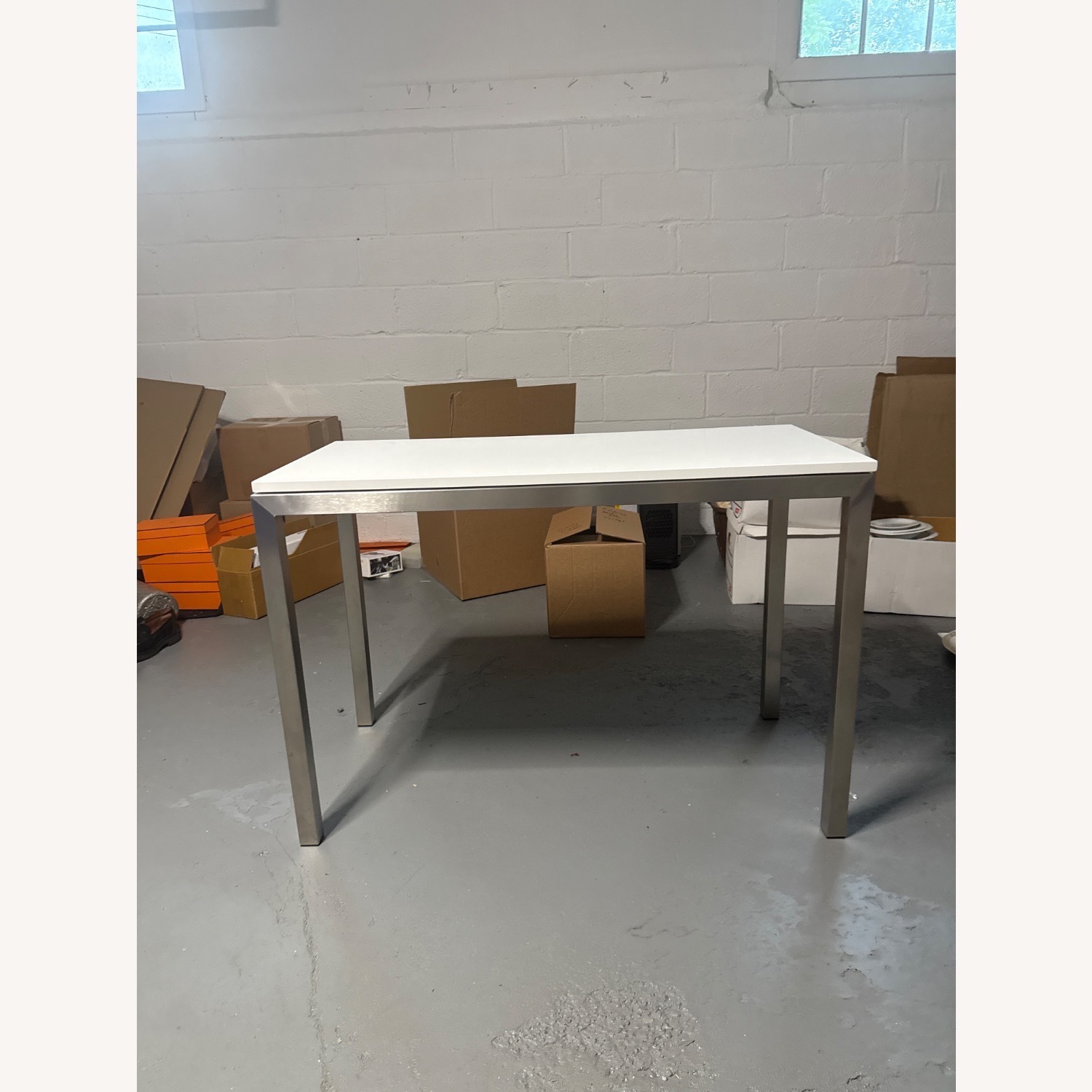 Room & Board Parsons White Desk - image-6