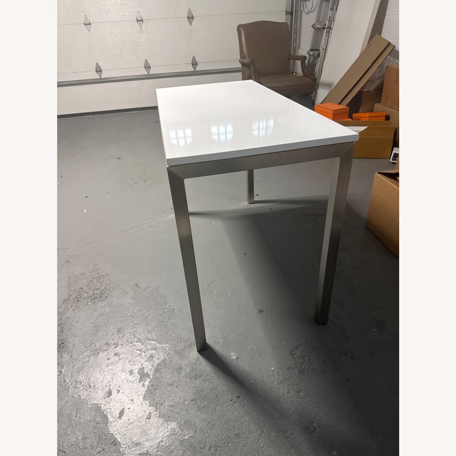 Room & Board Parsons White Desk - image-5