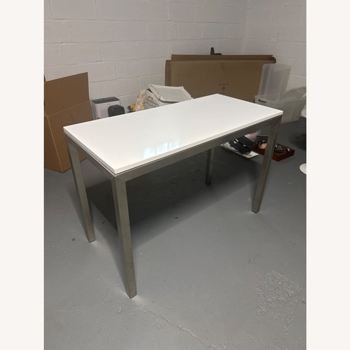 Used Room & Board Parsons White Desk for sale on AptDeco