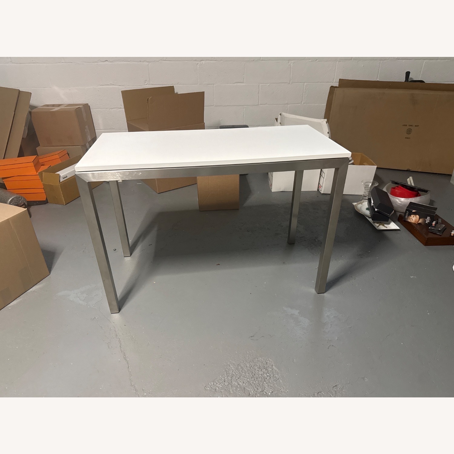 Room & Board Parsons White Desk - image-2