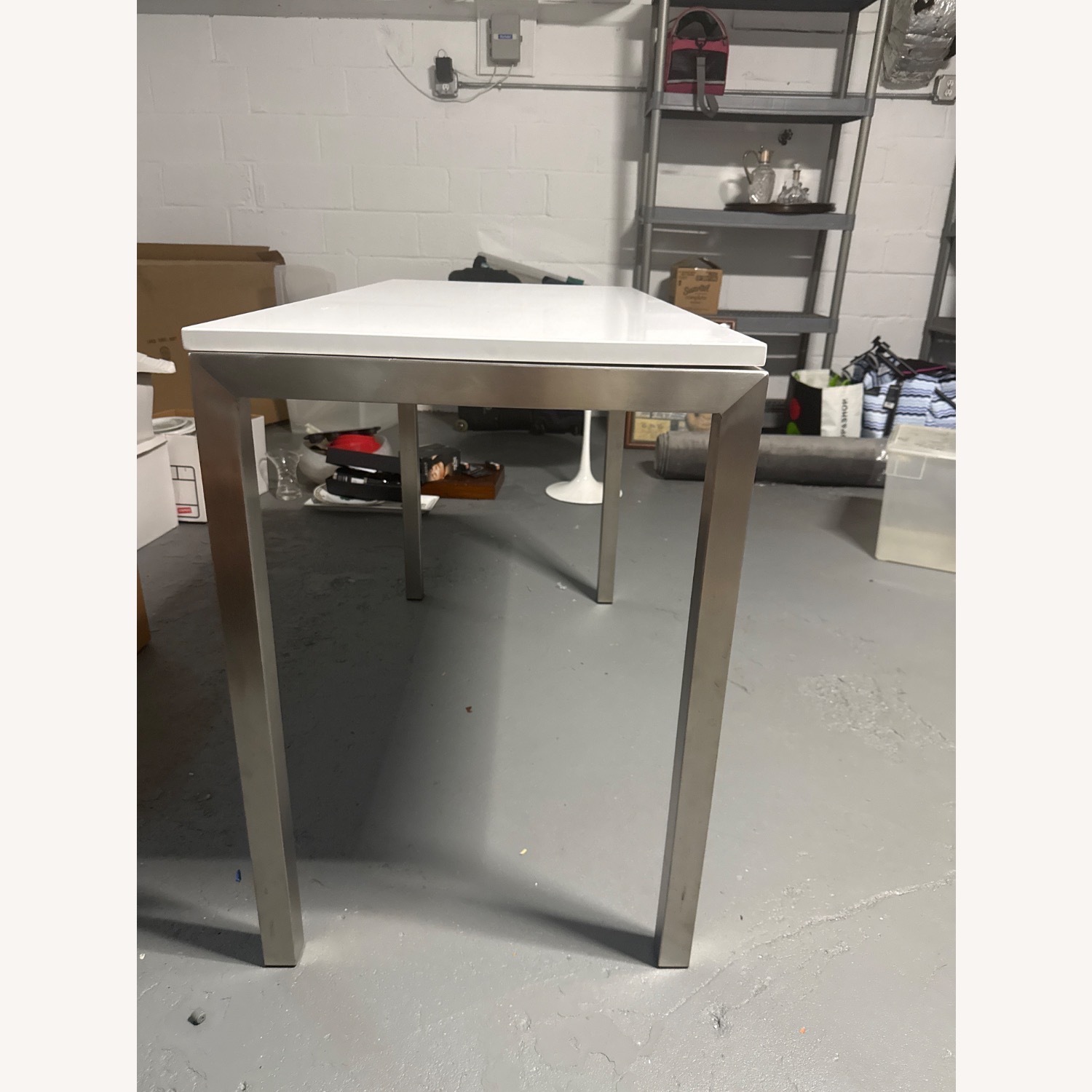 Room & Board Parsons White Desk - image-3