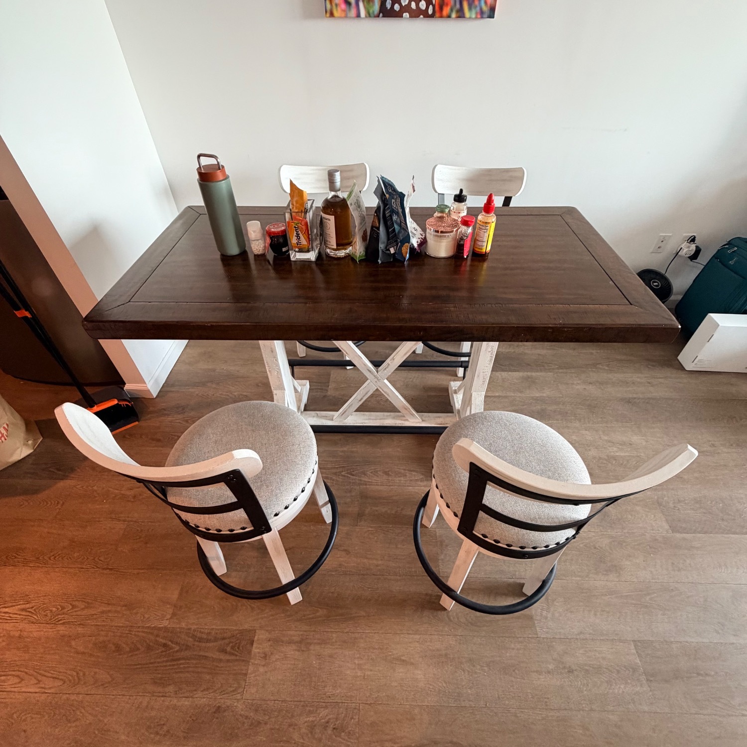 Ashley Valebeck Counter Height Dining Table and 4 Barstools - image-4