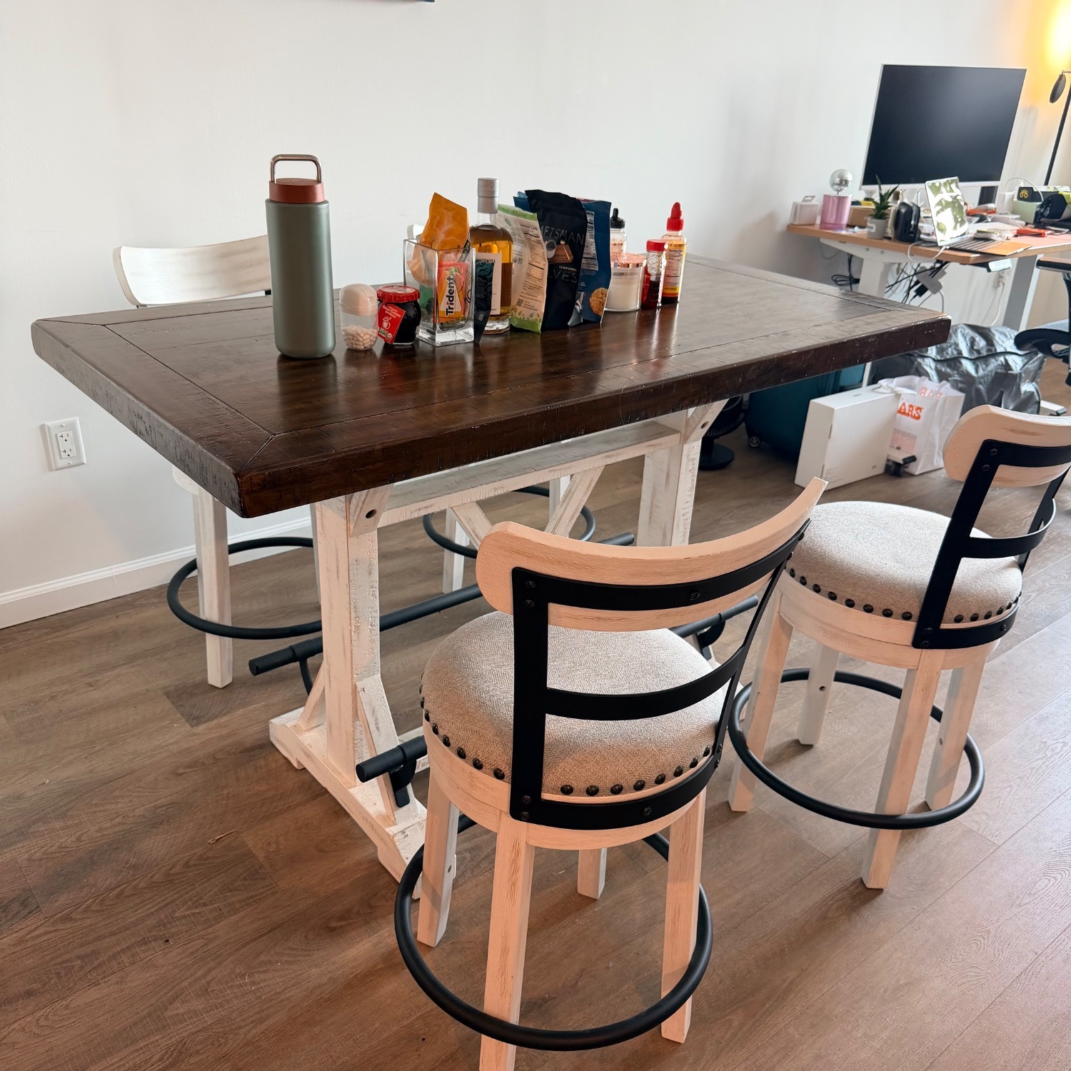 Ashley Valebeck Counter Height Dining Table and 4 Barstools - image-6