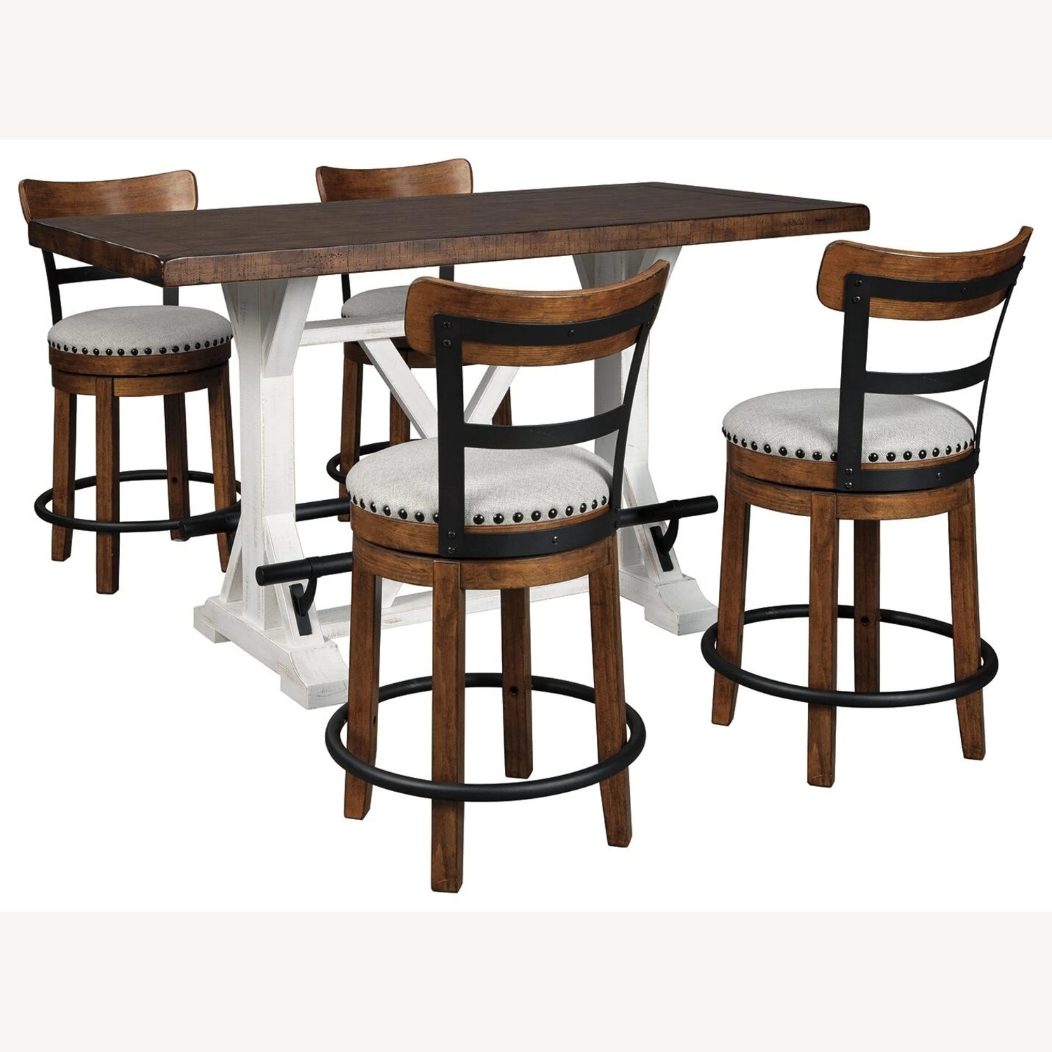 Ashley Valebeck Counter Height Dining Table and 4 Barstools - image-7