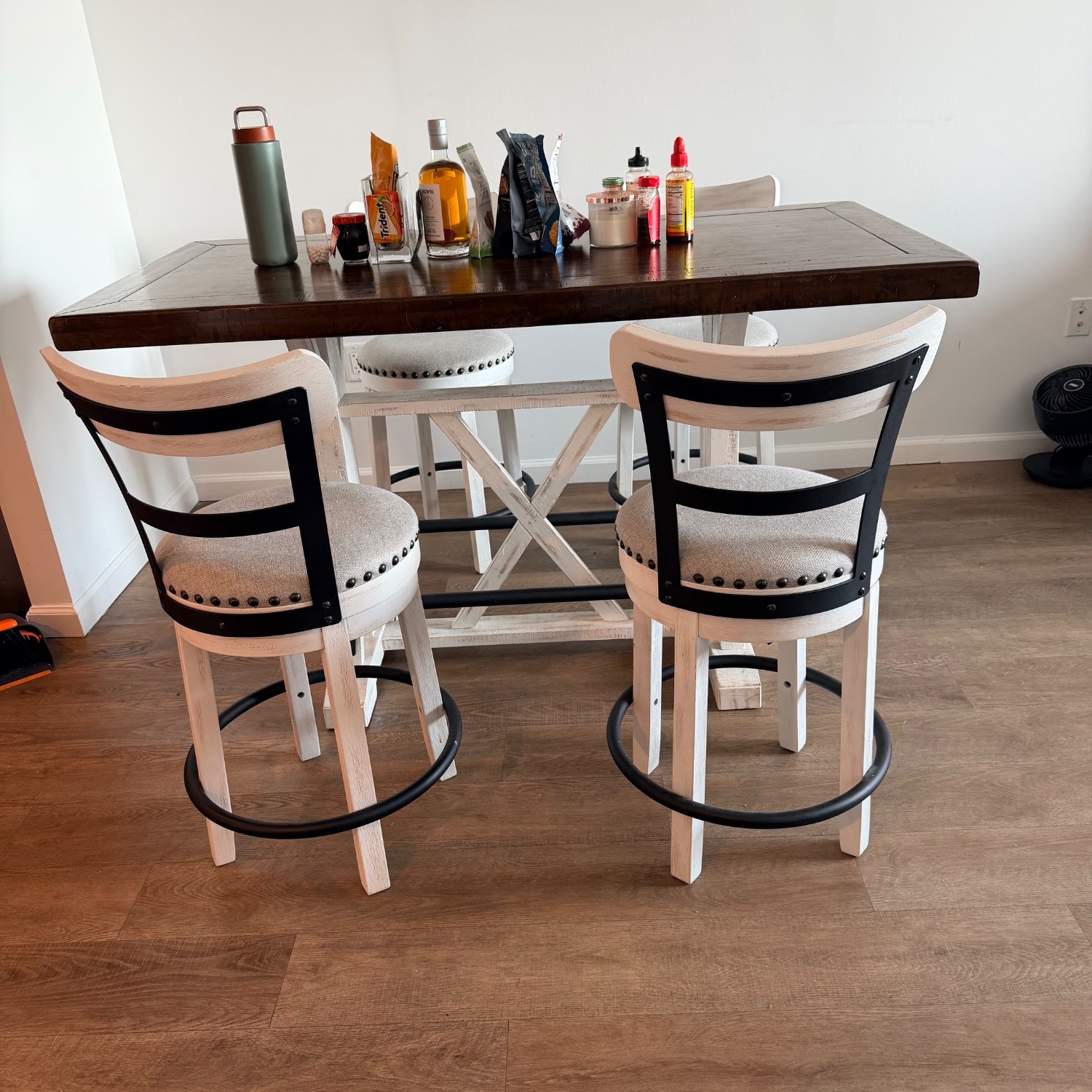 Ashley Valebeck Counter Height Dining Table and 4 Barstools - image-3