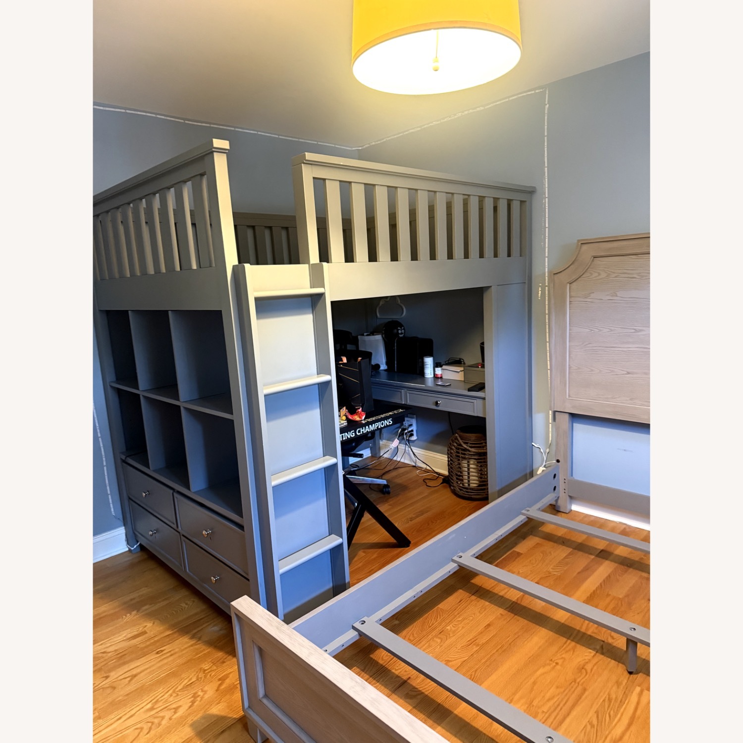 Pottery Barn Teen Blue Wood Bunk Bed - image-3