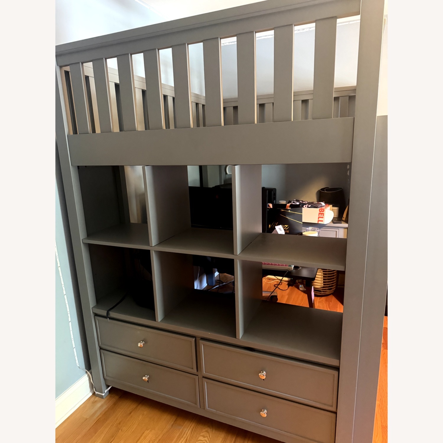 Pottery Barn Teen Blue Wood Bunk Bed - image-5