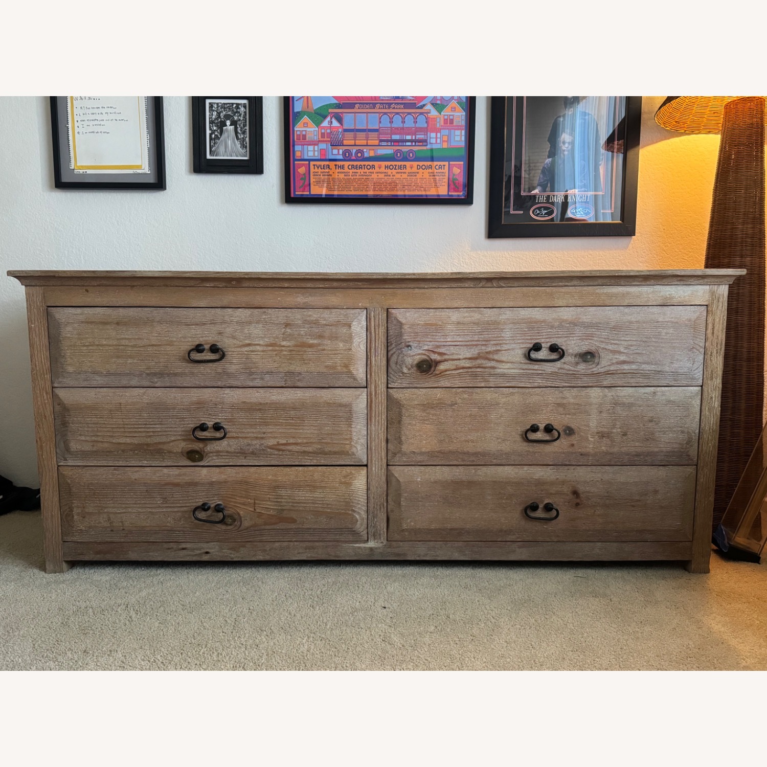 Restoration Hardware Light Brown Wood Dresser - image-2