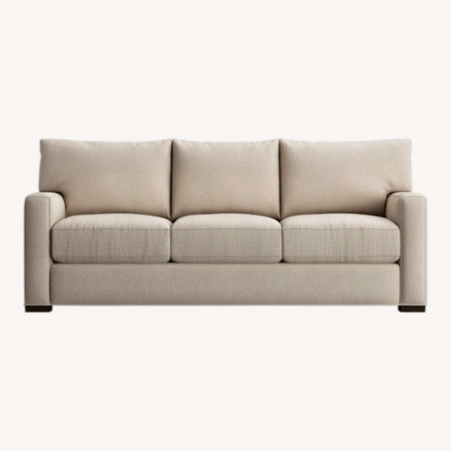 Used Crate & Barrel Axis Light Gray Fabric 3 Seater Sofa for sale on AptDeco