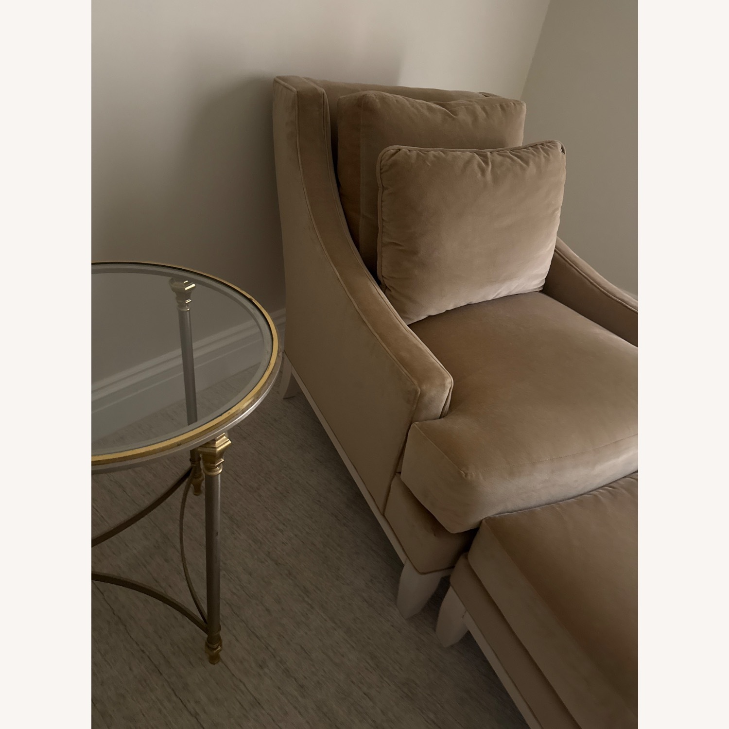 Kravet Natural Fabric Armchair - image-2