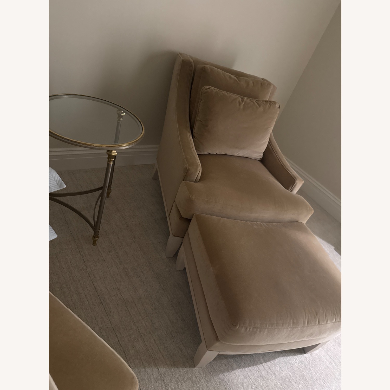 Kravet Natural Fabric Armchair - image-11