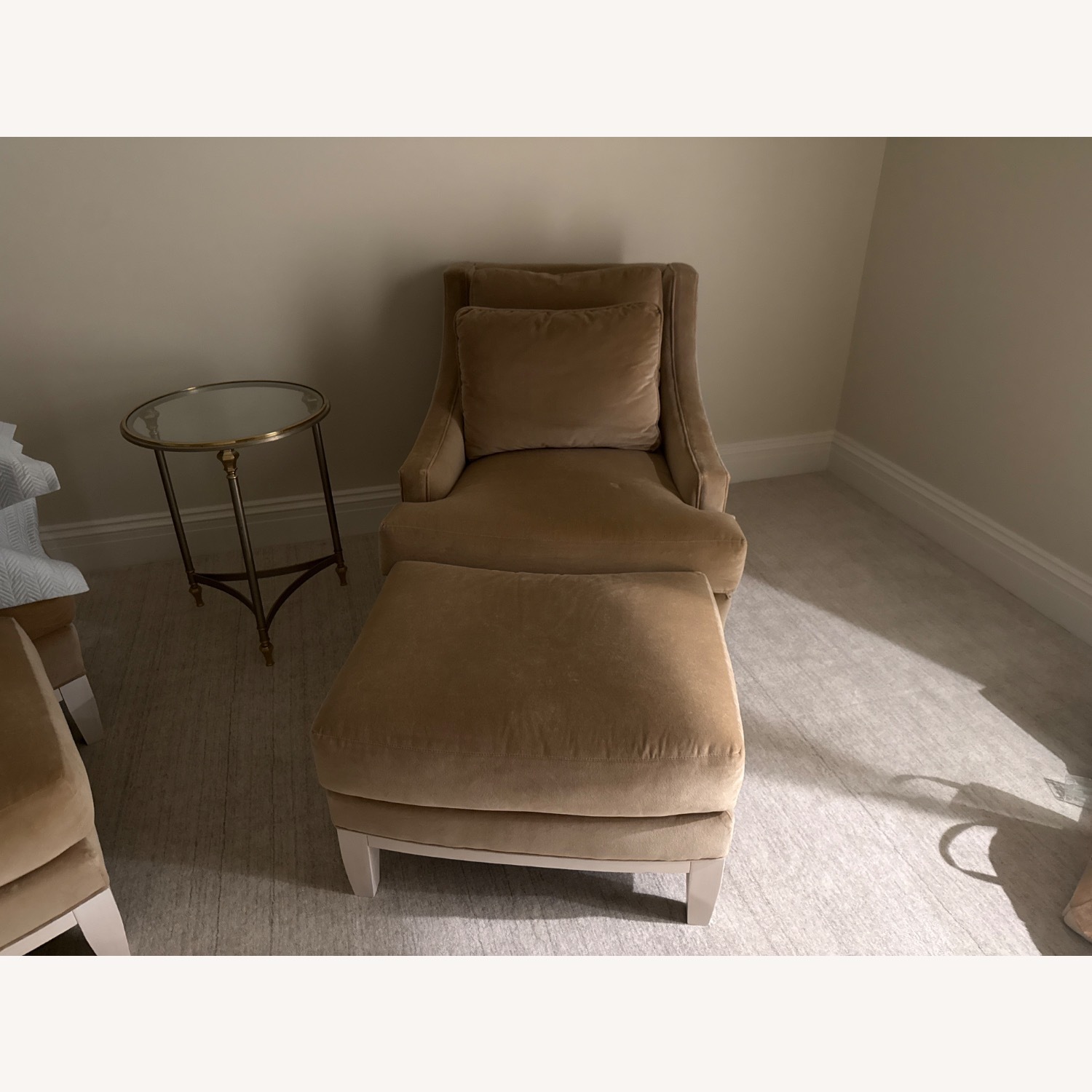 Kravet Natural Fabric Armchair - image-7