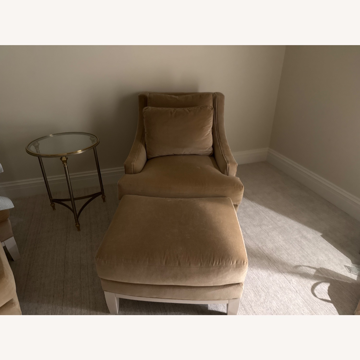Kravet Natural Fabric Armchair - image-8