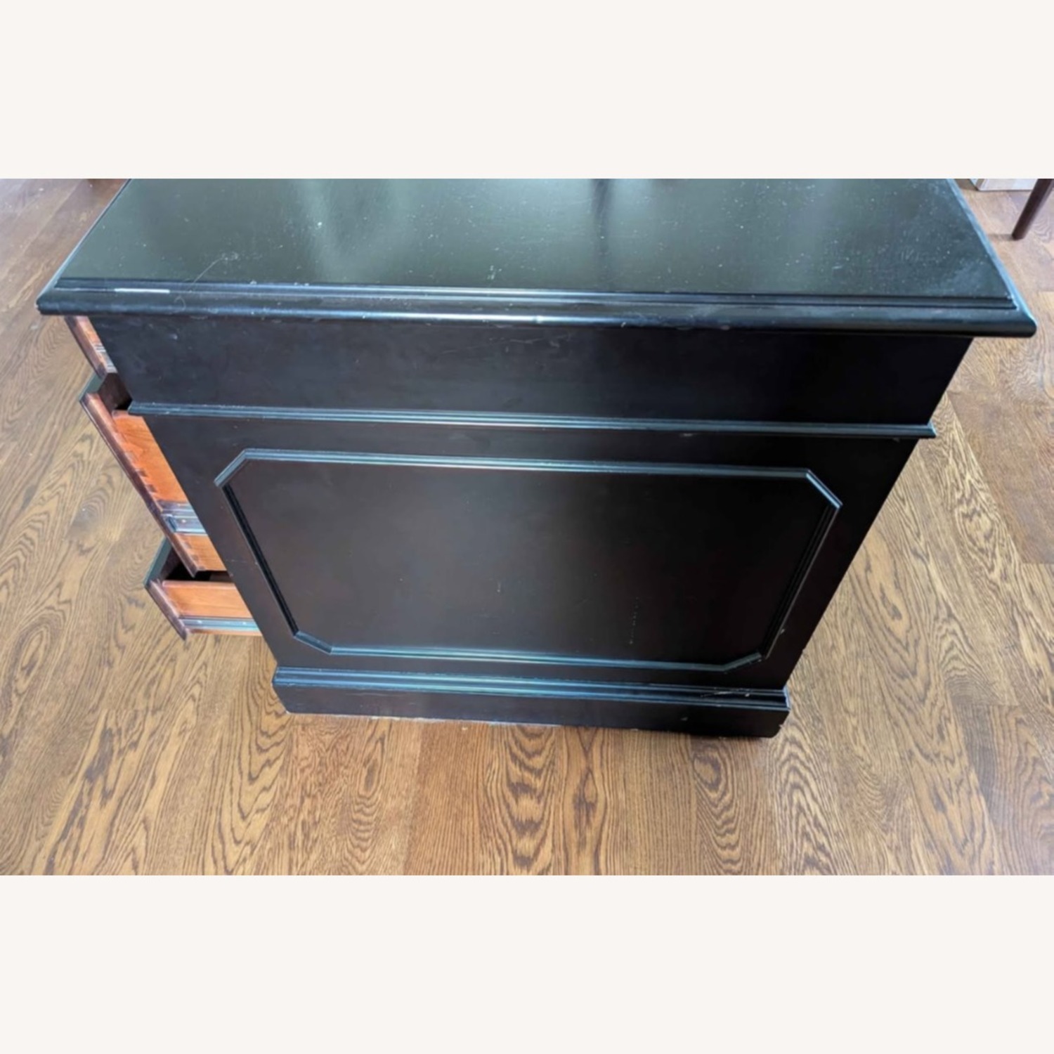 Solid Black Executive Desk w 7 Drawers  - image-4