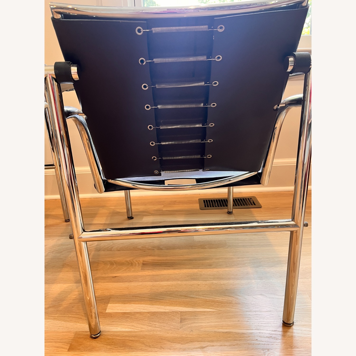 Vintage Pair Corbusier Leather LC1 Sling Chairs - image-6