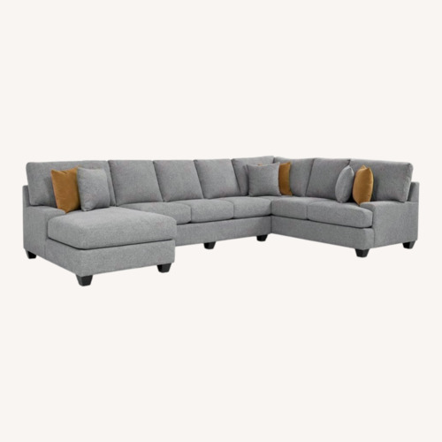 Used Living Spaces Light Gray 3+ Piece Sectional for sale on AptDeco