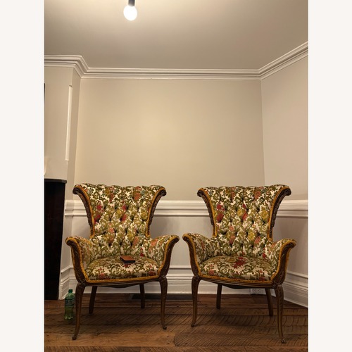 Used Green Velvet Armchair for sale on AptDeco