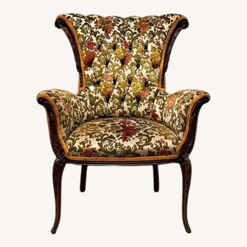 Used Green Velvet Armchair for sale on AptDeco