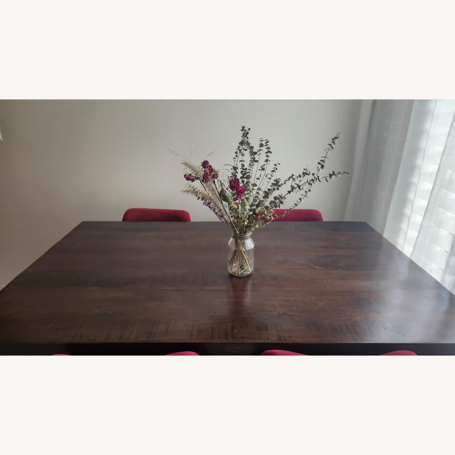 Havana Dark Brown Wood Dining Table - image-12