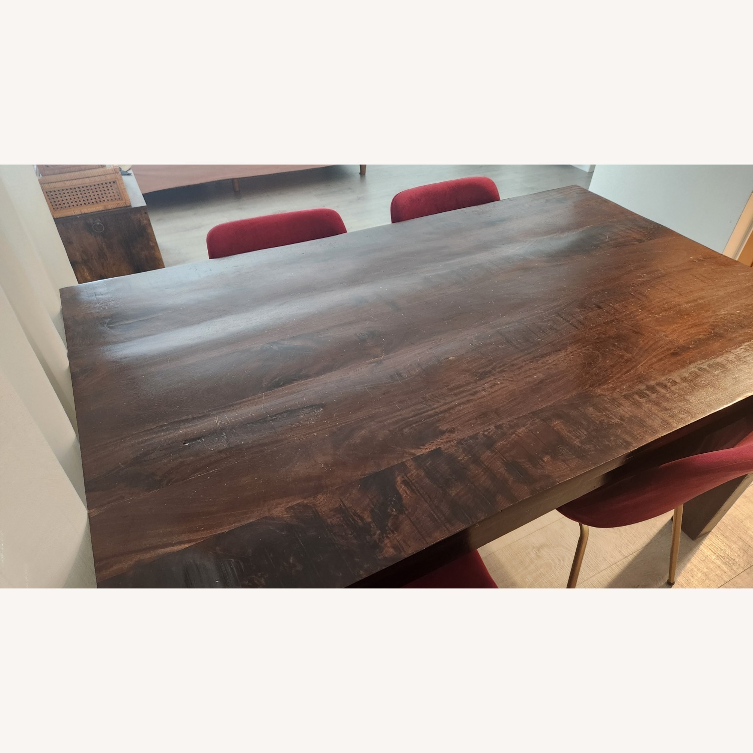 Havana Dark Brown Wood Dining Table - image-3