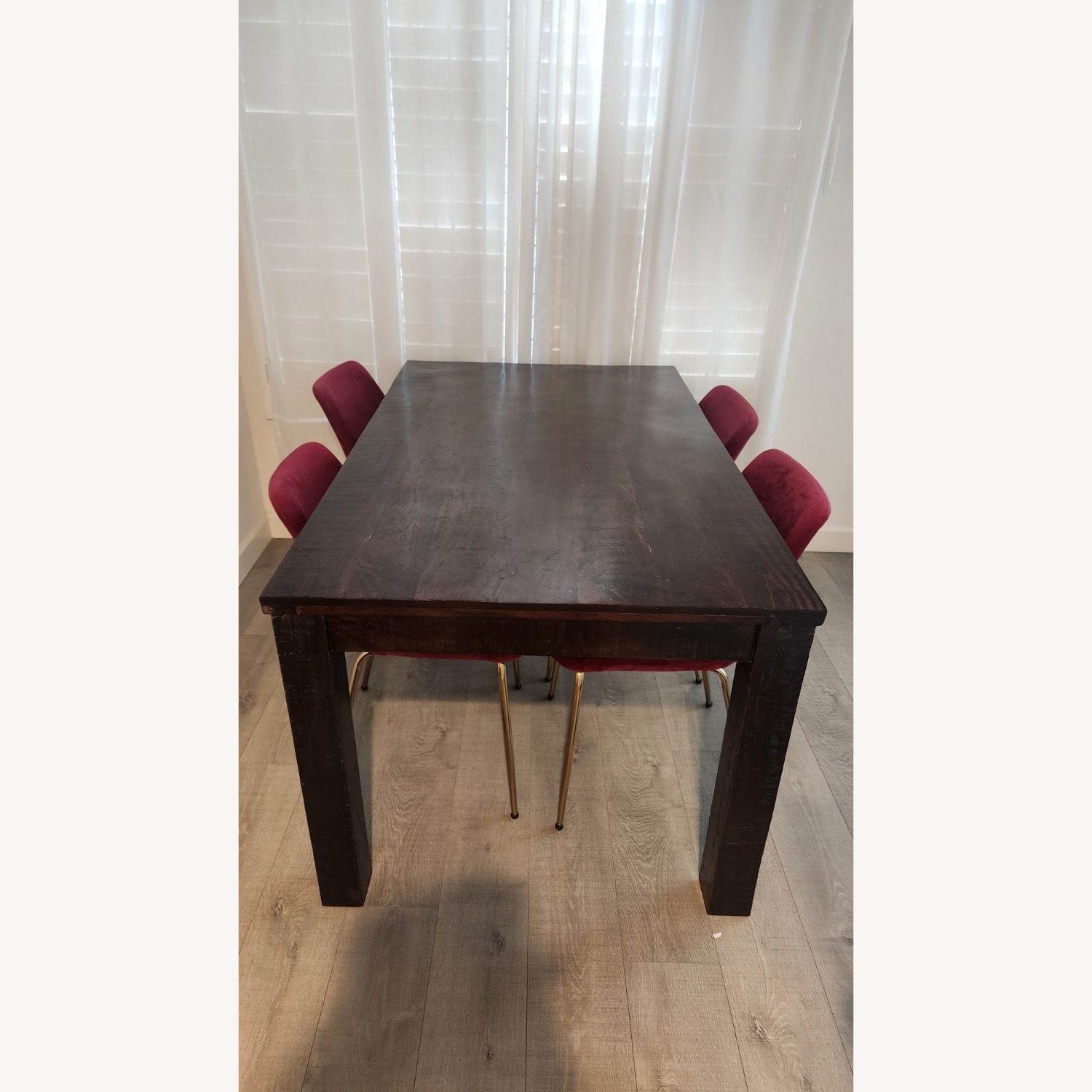 Havana Dark Brown Wood Dining Table - image-4