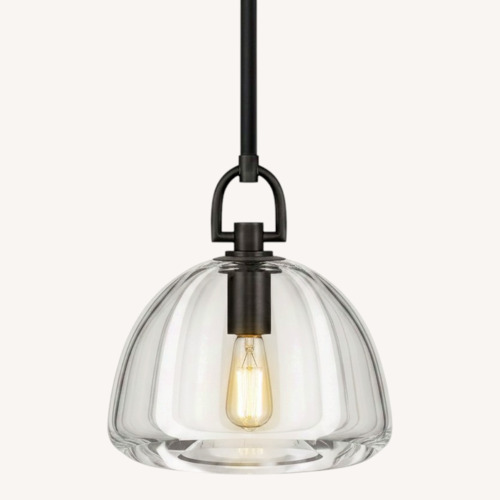 Used Amazon Glass Ceiling Lamp for sale on AptDeco