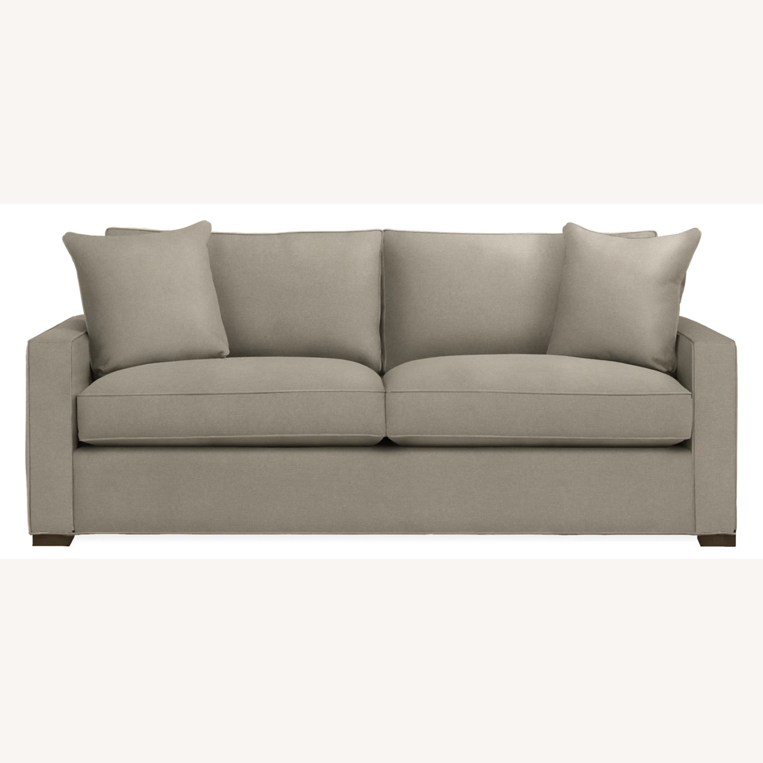 Room & Board York Light Gray Fabric Loveseat - image-4