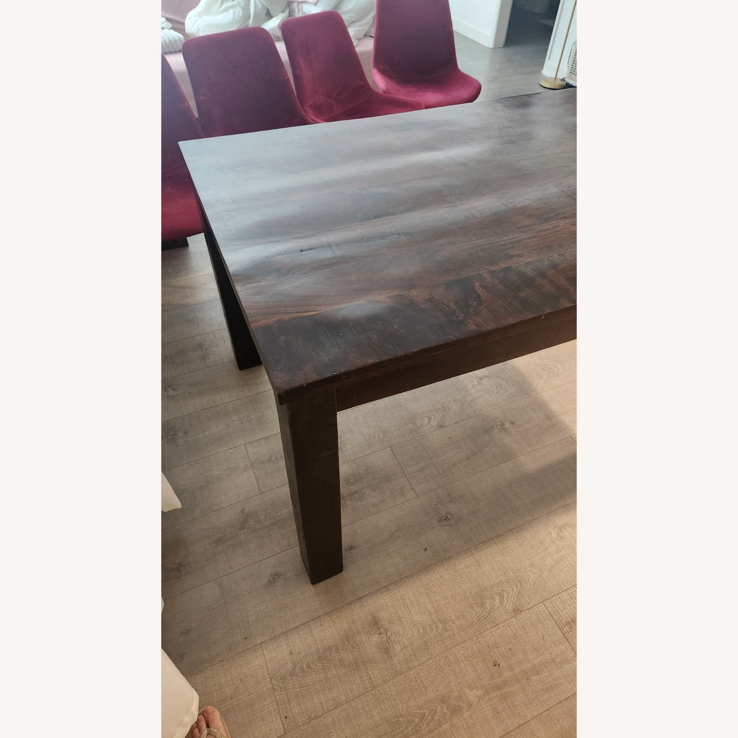 Havana Dark Brown Wood Dining Table - image-3