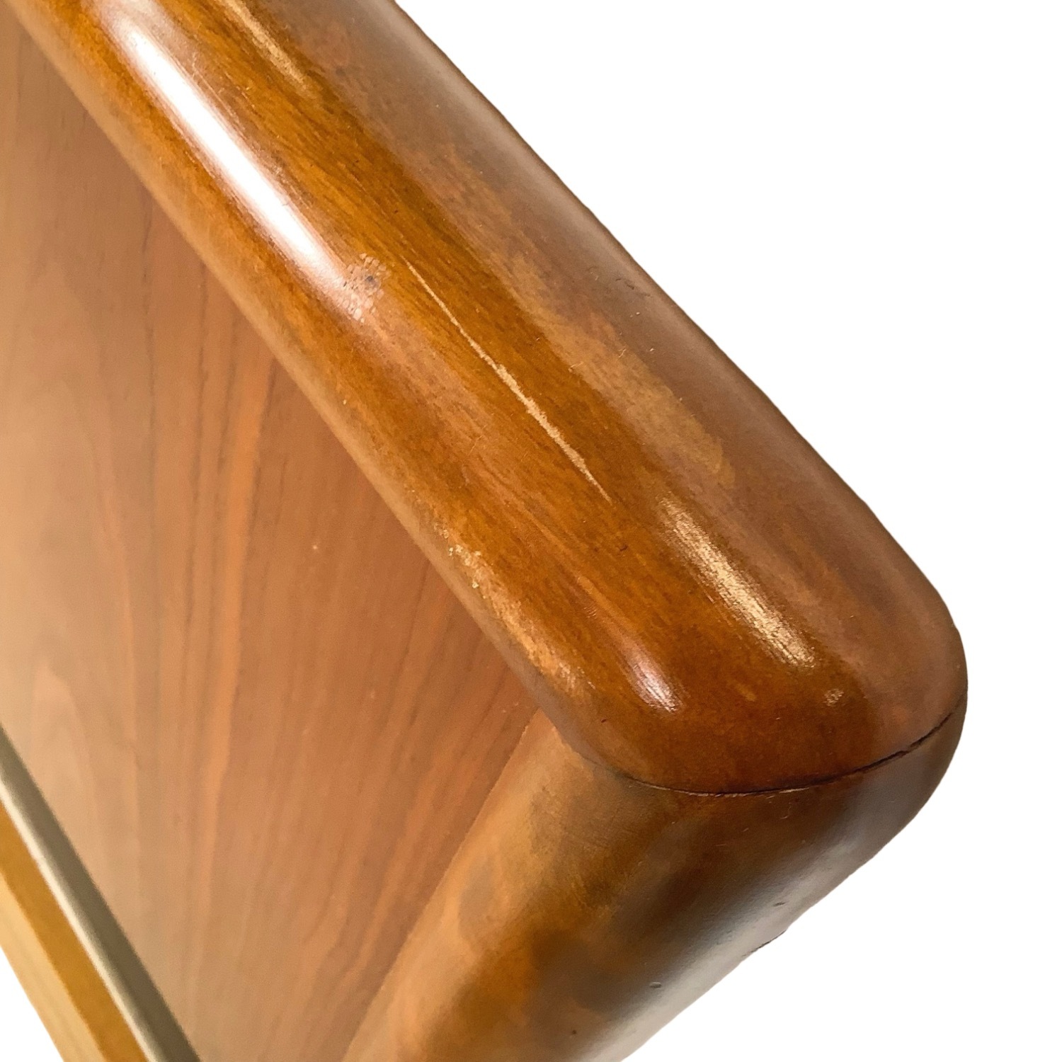 Vintage Robsjohn-Gibbings Walnut Full Headboard - image-8