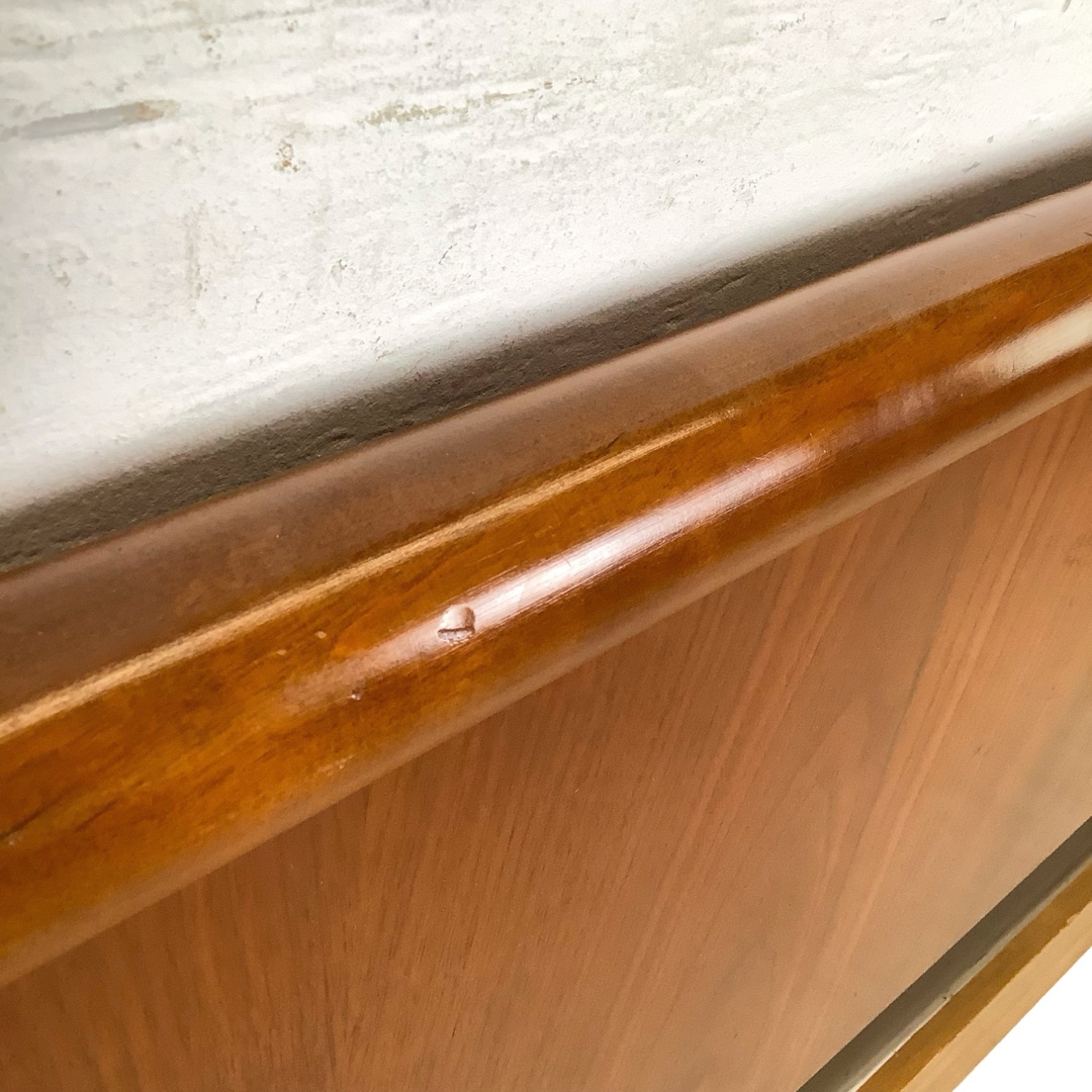 Vintage Robsjohn-Gibbings Walnut Full Headboard - image-9
