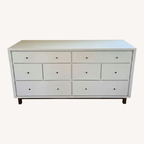 Used White High-Gloss Dresser for sale on AptDeco