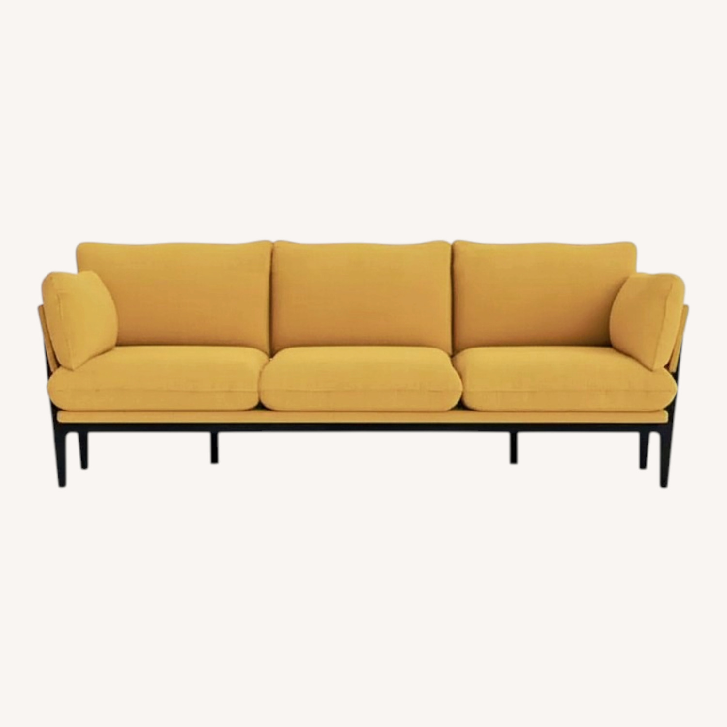 Floyd 1.0 Yellow Fabric 3+ Seater Sofa - image-0
