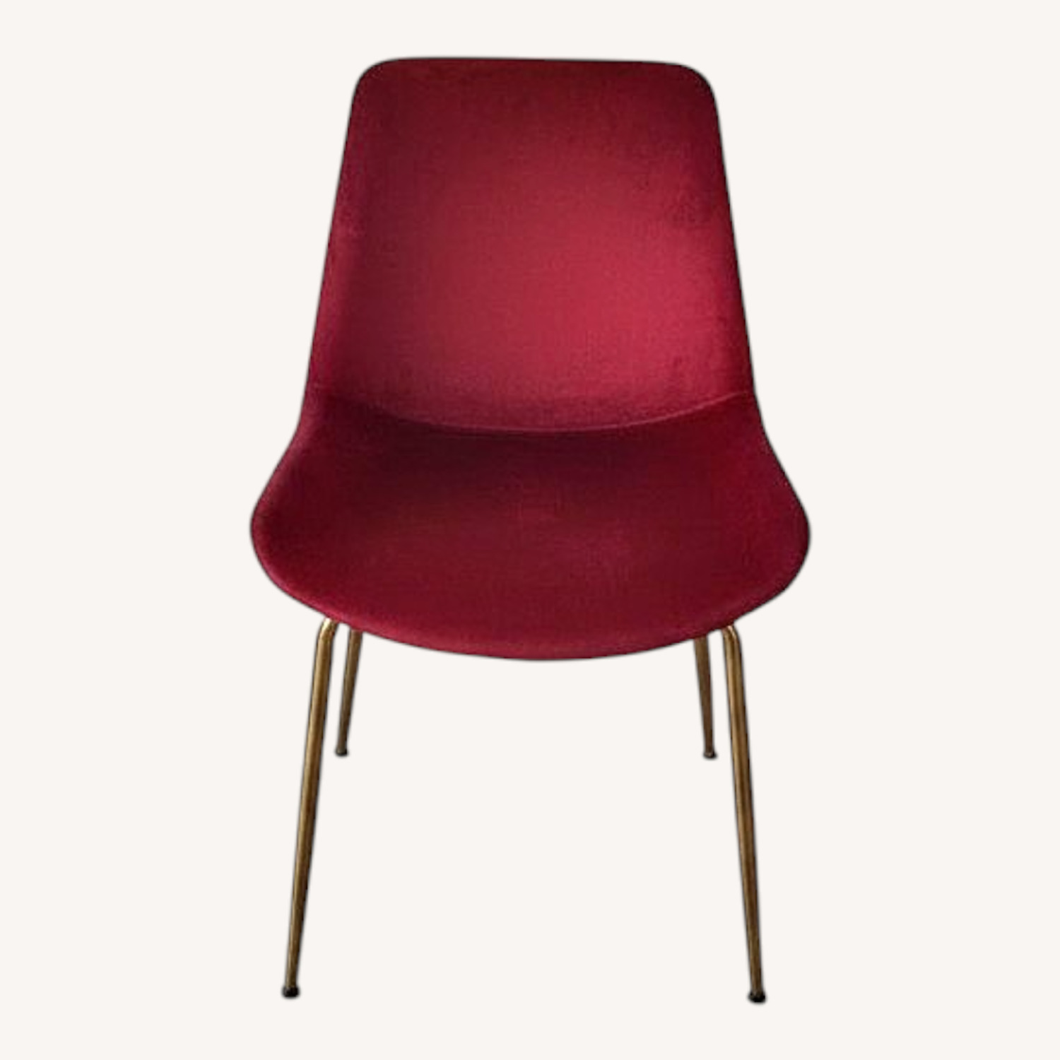 Red Velvet Dining Chairs - image-0