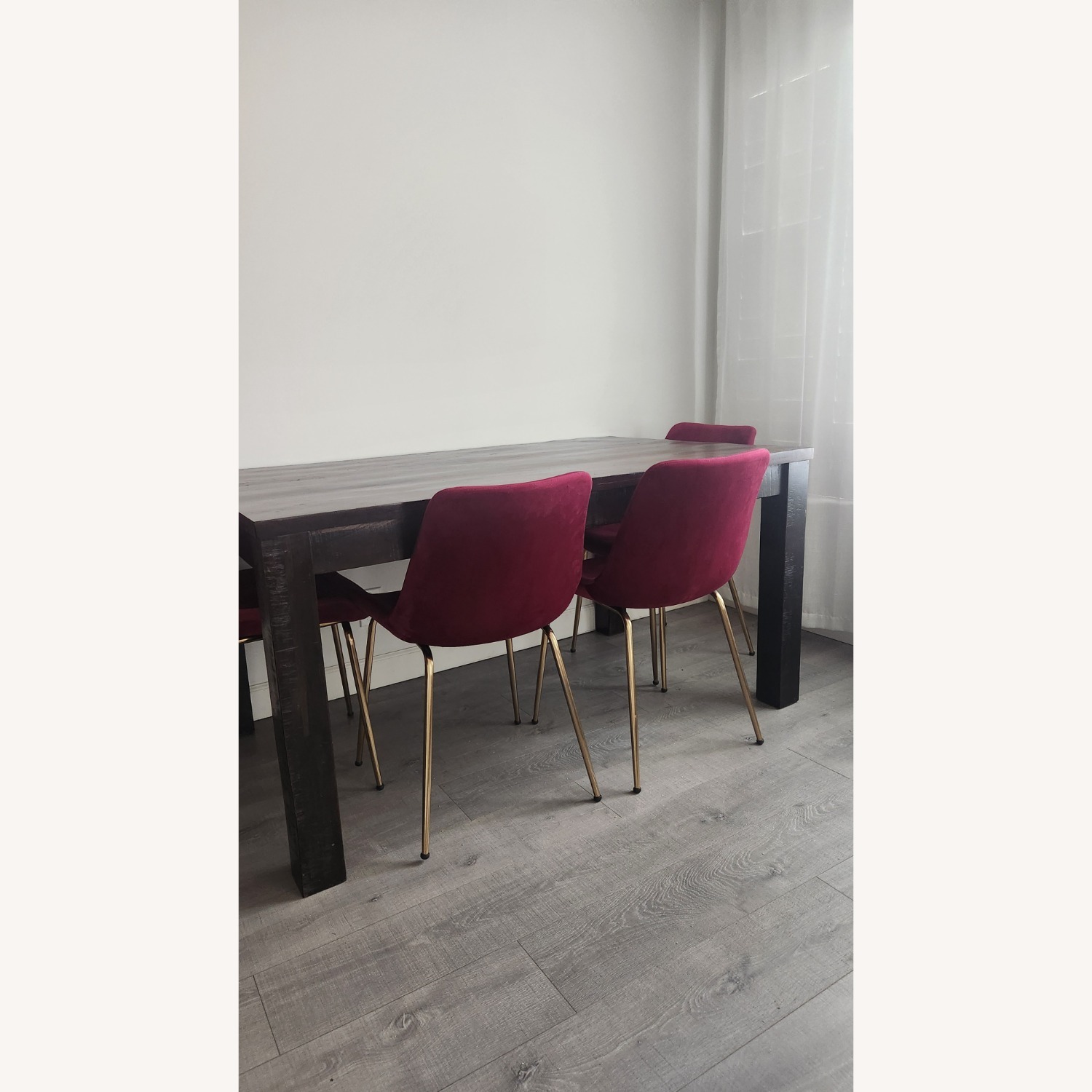 Red Velvet Dining Chairs - image-6
