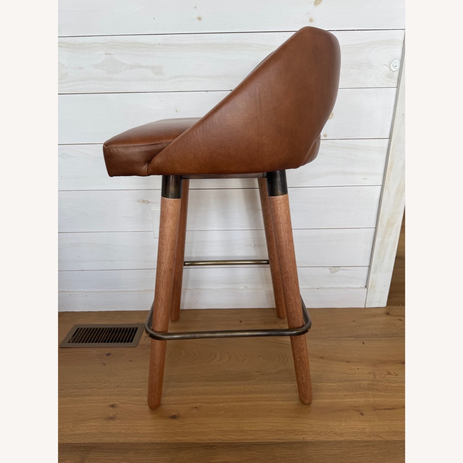 Egg Designs Savannah Steel + Leather Barstools - image-11