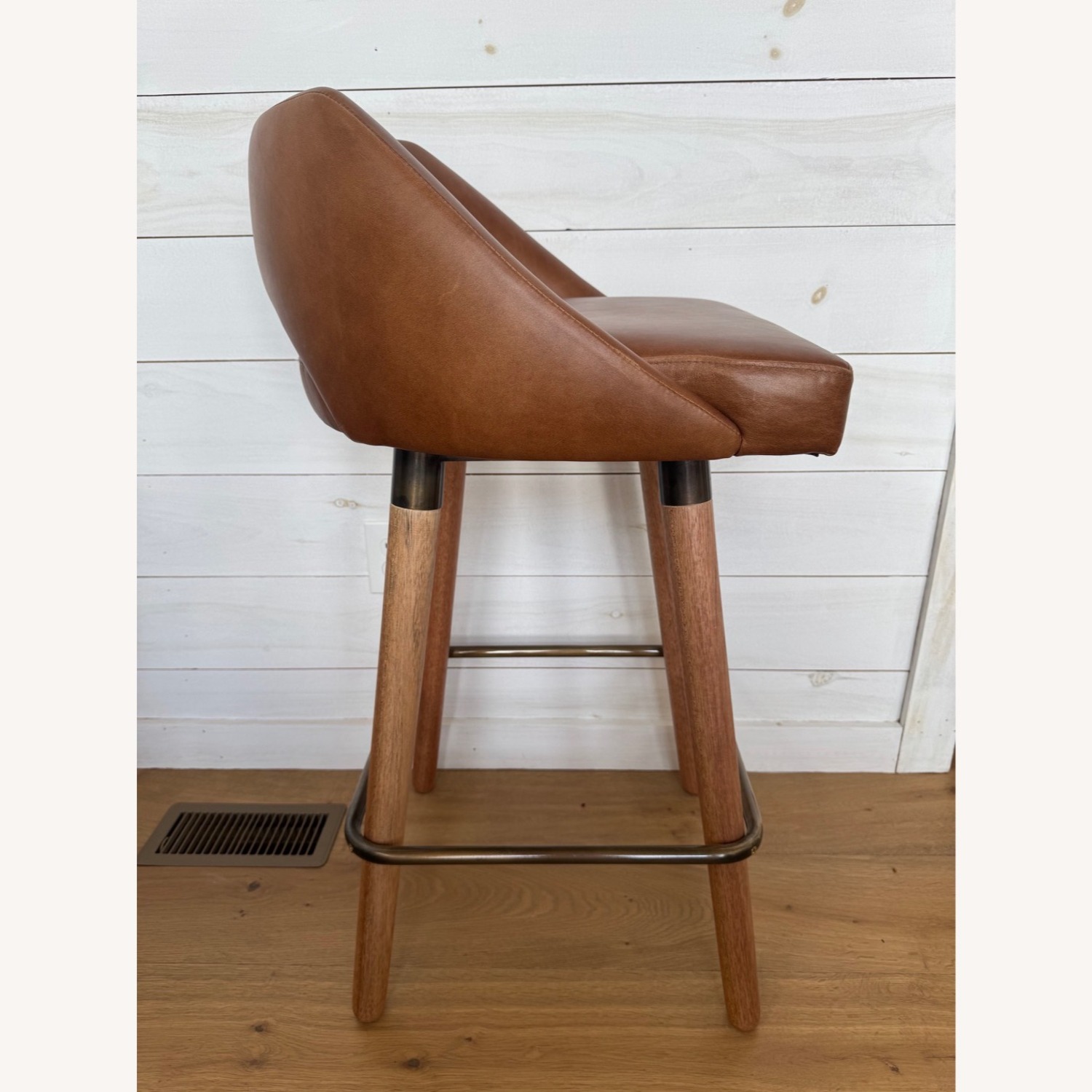 Egg Designs Savannah Steel + Leather Barstools - image-9
