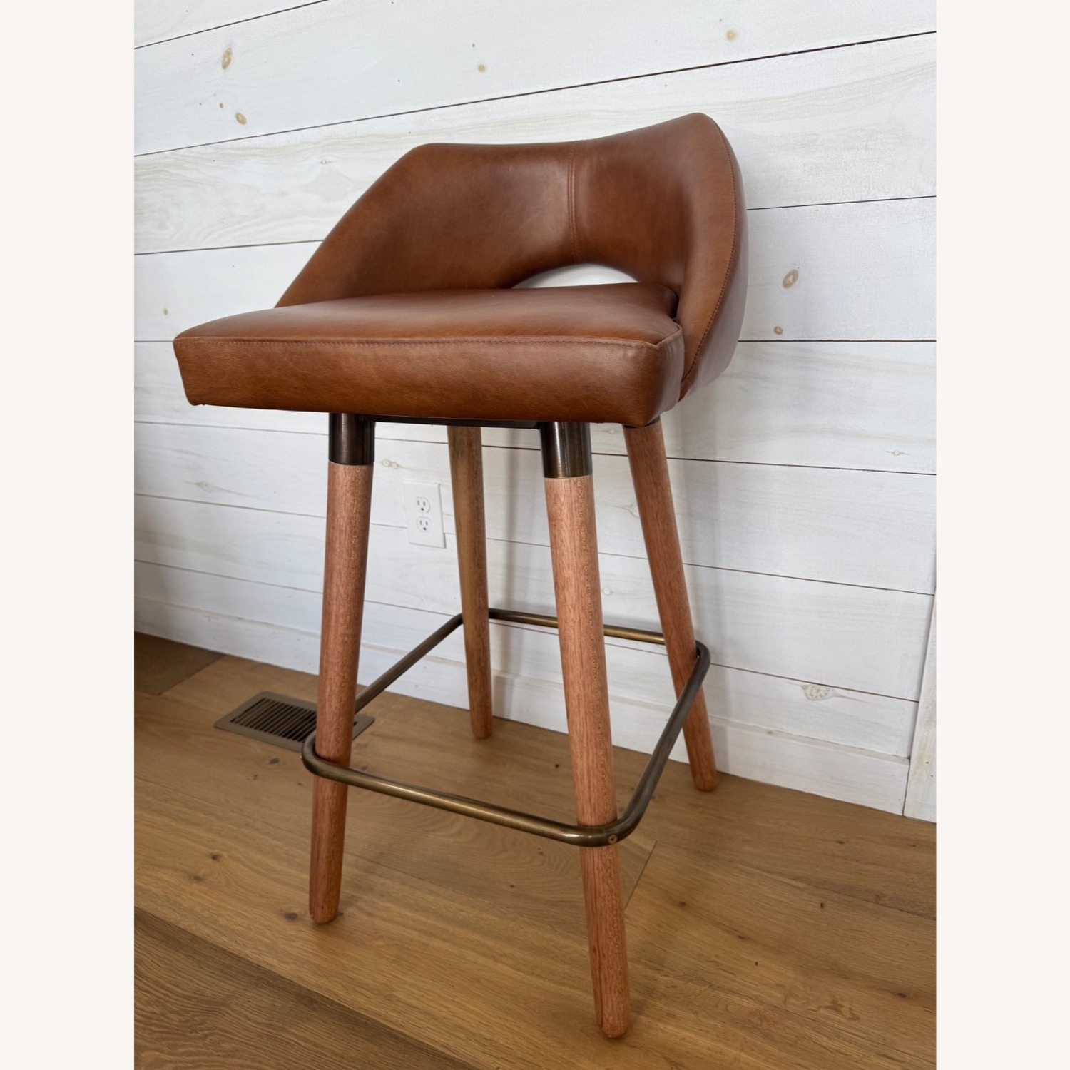 Egg Designs Savannah Steel + Leather Barstools - image-7